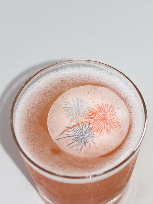 50 Edible Fireworks 4th of July Cocktail Toppers, 50 Edible Holiday Patriotic Beverage Drink Garnish