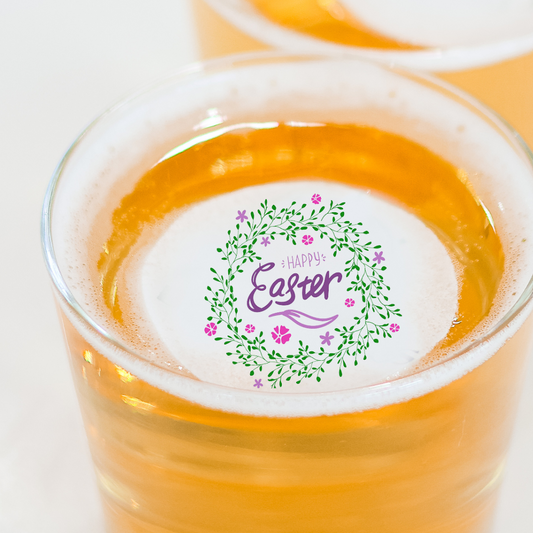50 Edible Floral Easter Cocktail Toppers, 50 Edible Holiday Easter Beverage Drink Garnish