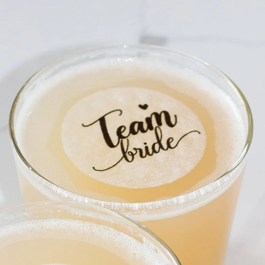 50 Team Bride Bachelorette Bridal Shower Toppers Edible Cocktail Toppers