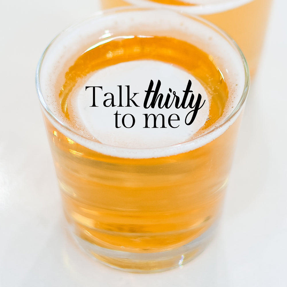 RIP 20s Birthday Party Edible Cocktail Toppers - 50 count Beverage Garnishes