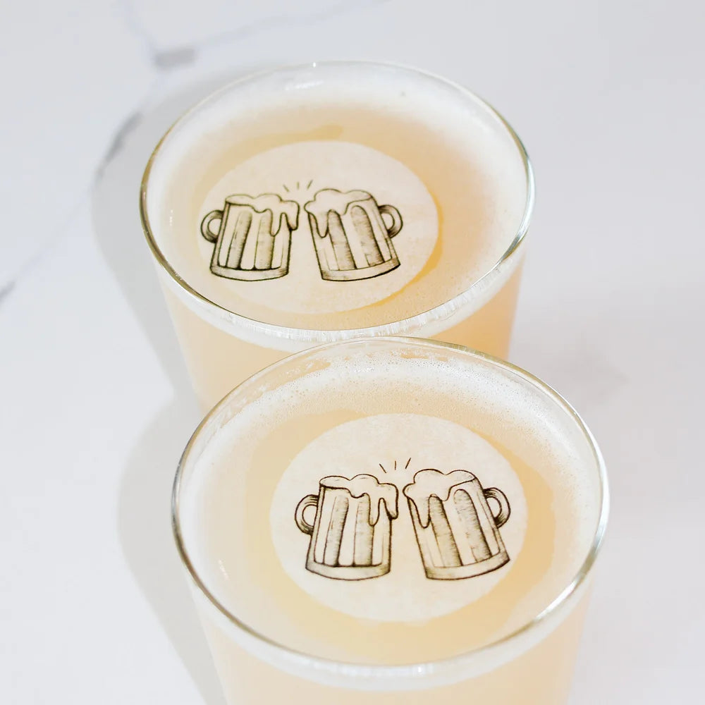 Edible Beer Mug Toppers, Bulk Edible Party Beverage Drink Garnish ...