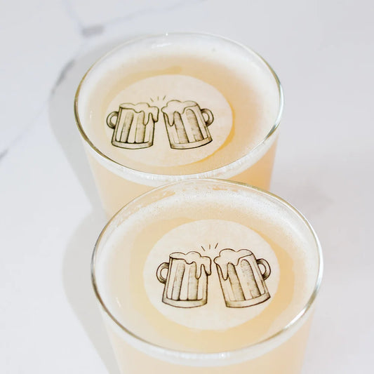 Edible Beer Mug Toppers, Bulk Edible Thanksgiving Beverage Drink Garnish