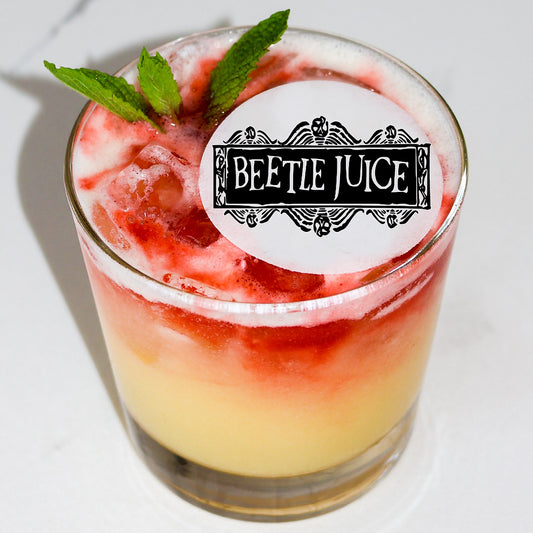50 Edible Beetle Juice Cocktail Toppers, 50 Edible Halloween Beverage Drink Garnish