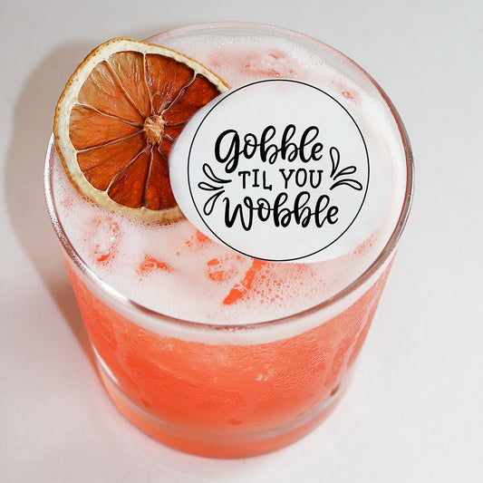 Thanksgiving Dinner Holiday Toppers - 50 Edible Cocktail Garnish