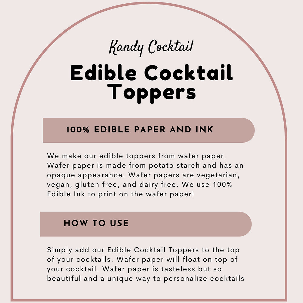 YO PERREO SOLA -  Galentine's Day Edible Cocktail Garnish - 50 Ct